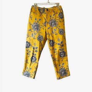 Vintage Talbots Yellow and Black Capris with Elegant Design